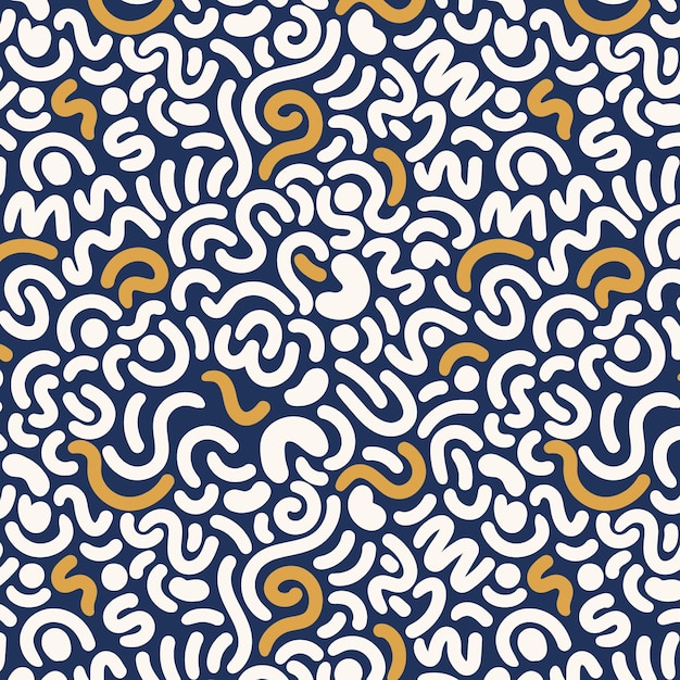 abstract seamless pattern with the white spirals