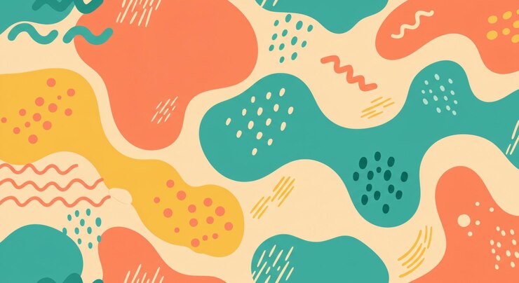 Photo abstract shapes and lines background