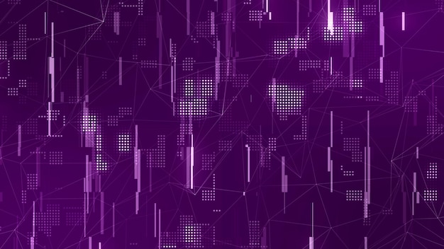 abstract tech background with squares