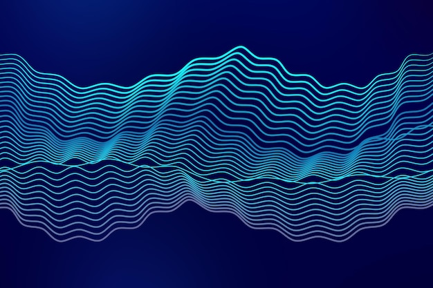 Abstract technological background in vibrant colors with blur Futuristic hitech banner