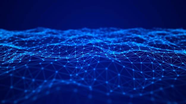 Abstract technology background Network connection structure Science background Big data digital background 3d rendering