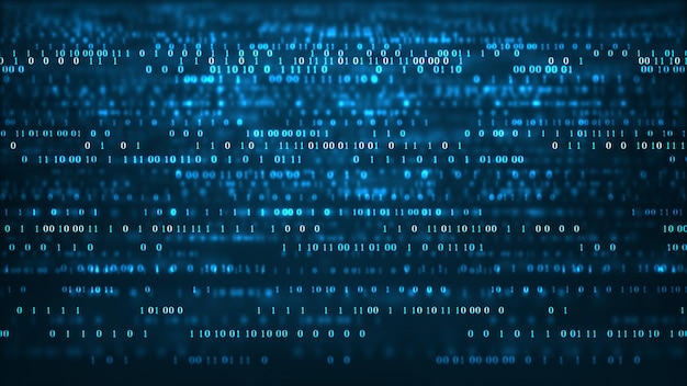 abstract technology binary code background