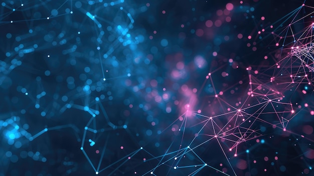 Abstract Technology Network Background Illustration