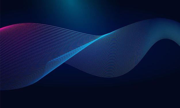 Abstract Technology Wave Background Digital Particle Flow Design