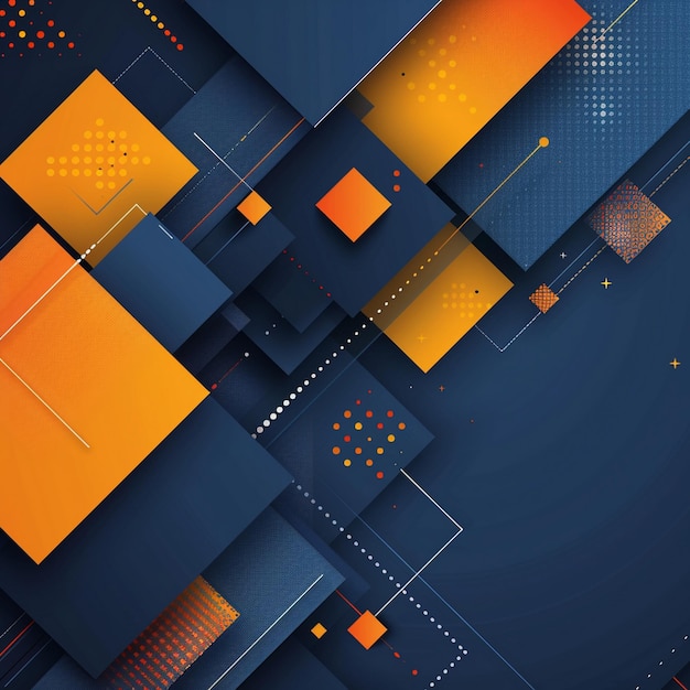 Abstract Vector Geometric Presentation Design