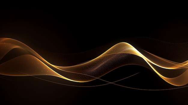 abstract wave motion pattern on dark blue background wallpaper for digital technology ai generated