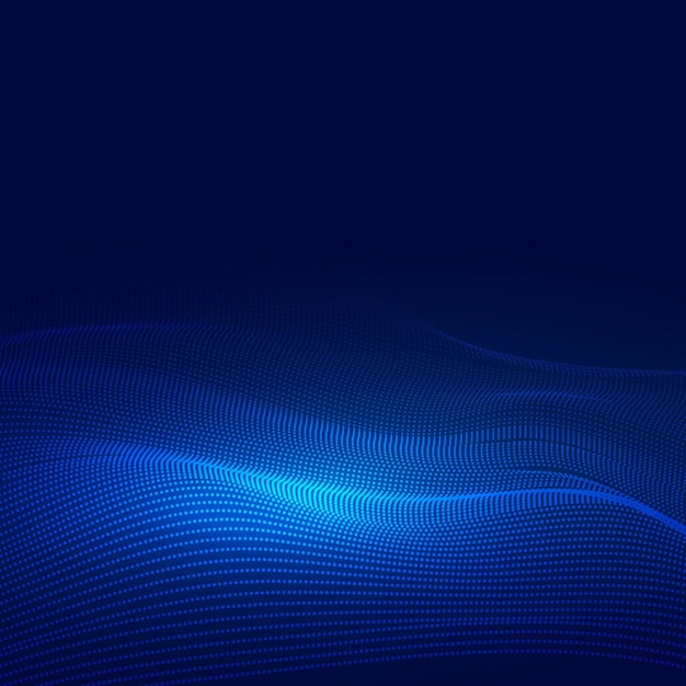 abstract waving particle technology background