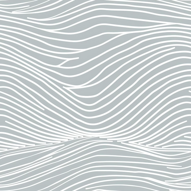 Abstract wavy lines pattern in white and gray minimalist design
