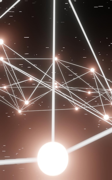 abstract white plexus background connection lines and dots for tech science background big data complex with compounds lines plexus big data visualization network or connection 3d rendering
