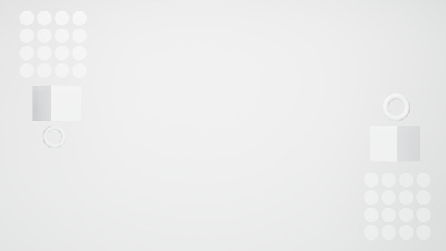 Abstract White Shapes Background Premium Photo