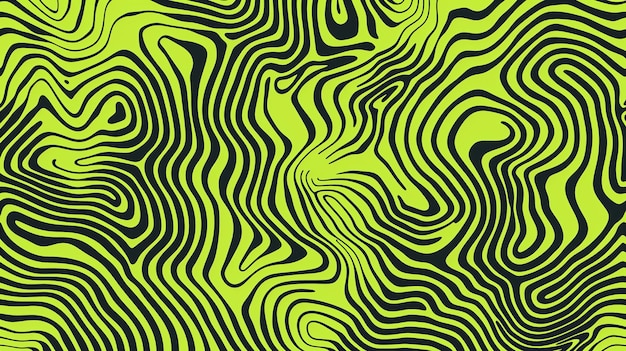 abstract yellow and black lines on a yellow background