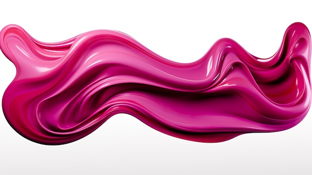 acrylic color paint over white background wide panoprama generative ai illustration