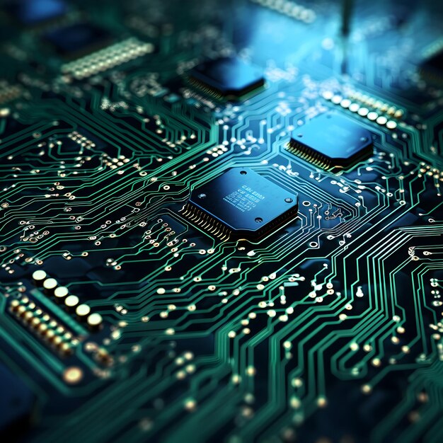 advanced high precision robot arm on pcb