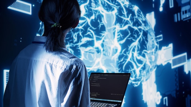 AI specialist runs code in data center