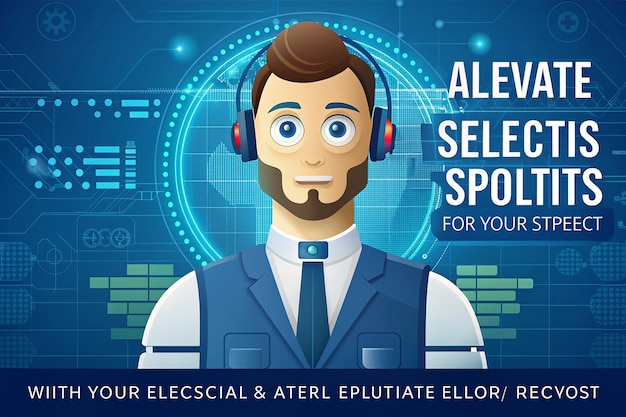 AI Specialist Vector Illustration Flat Style Character Design