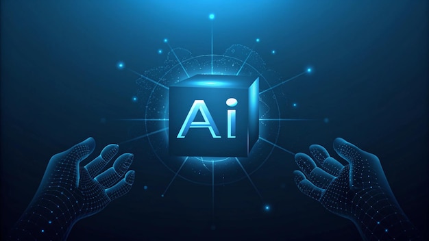 AI Technology and Future Intelligence Concept Illustration