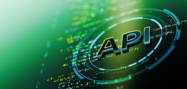 api application programming interface concept digital communication and software development