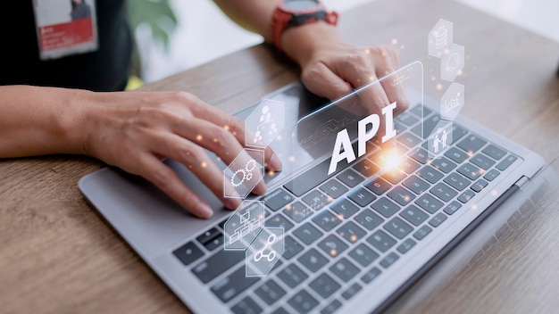 api application programming interface software development tool business modern technology internet and networking concept