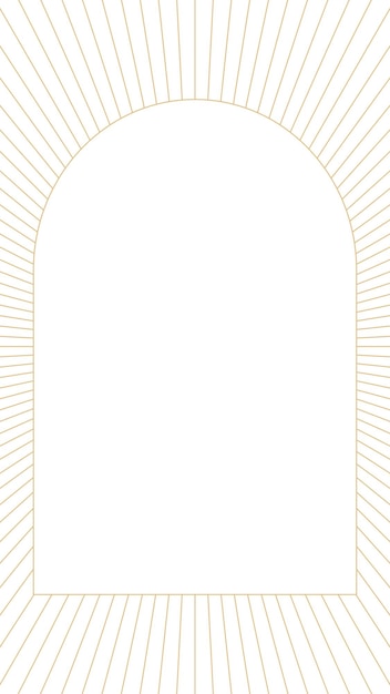 Arch png frame gold design transparent background