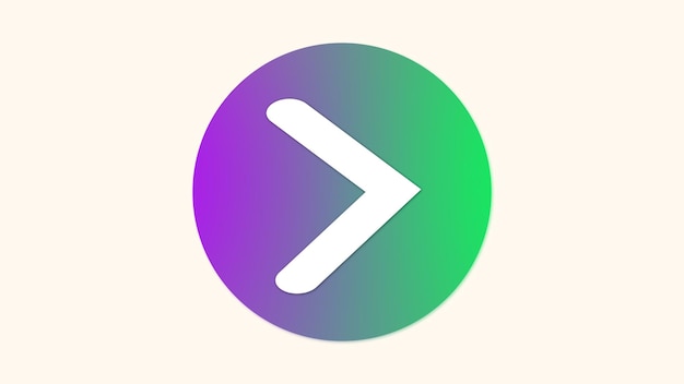Arrow icon on a white background