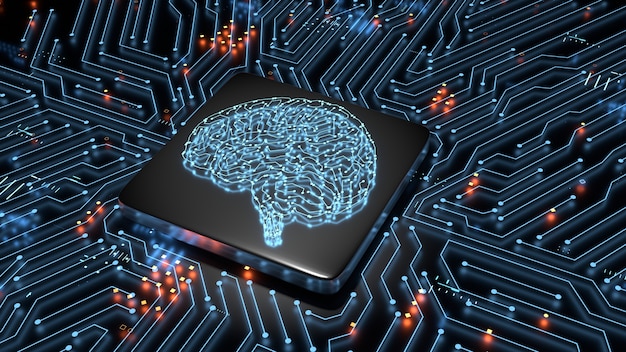 Artificial Intelligence hardware concept.