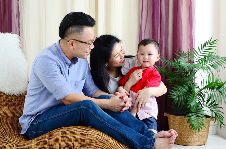Photo asian family