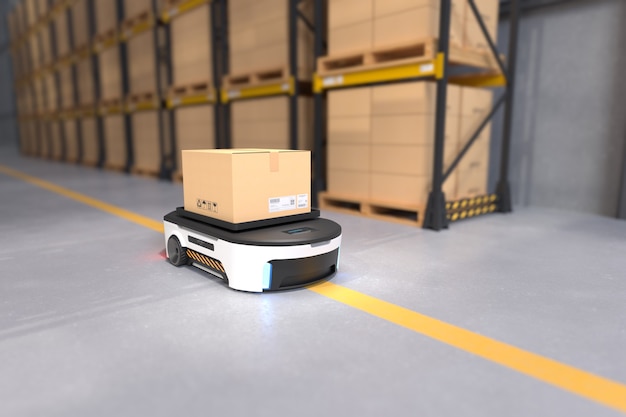 Autonomous Robot transportation in warehouses