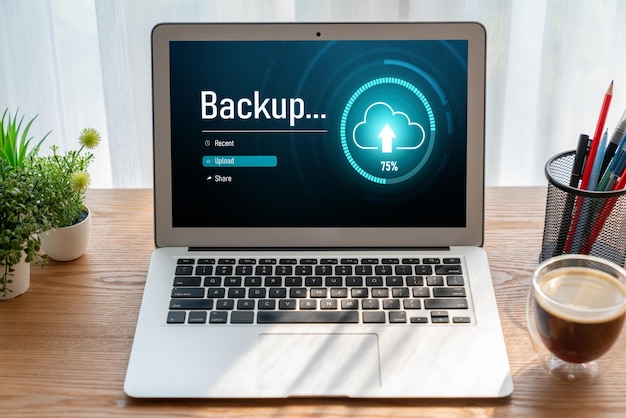backup storage data internet technology business concept snugly