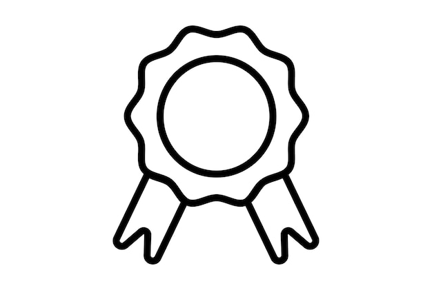 Badge flat icon seo web symbol shape app line sign art