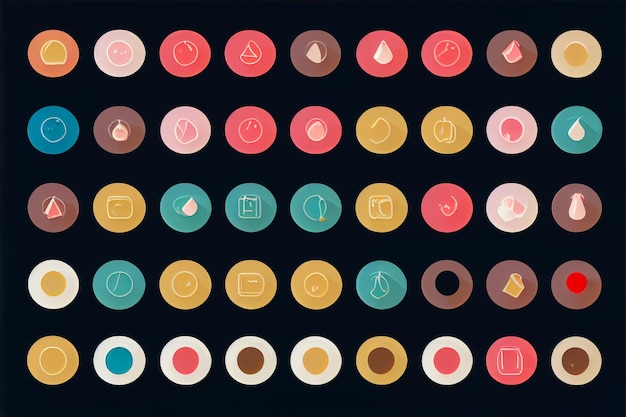 basic sheer flat icons background image