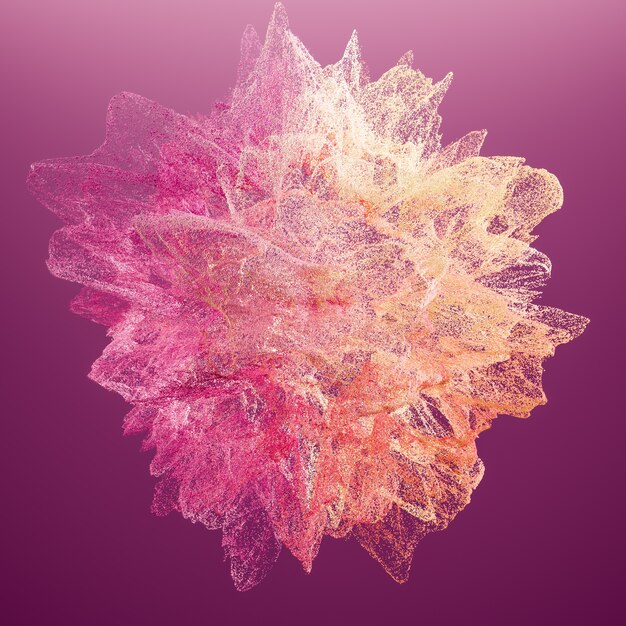 Beautiful color smoke. 3d illustration, 3d rendering.