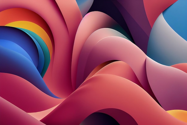 beautiful colorful abstract wallpaper 3d rendering