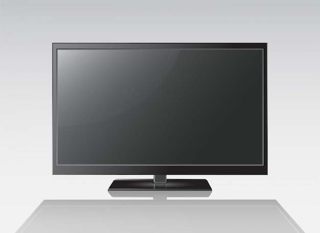 Big black blank screen vector
