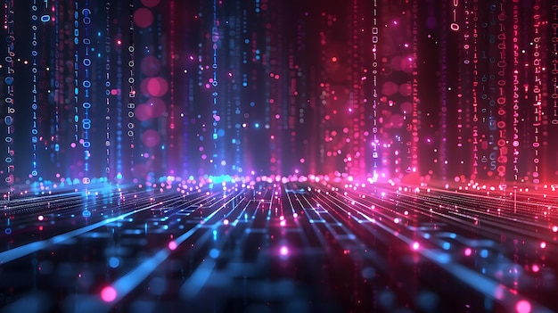 Big data abstract vector background Bigdata visualization