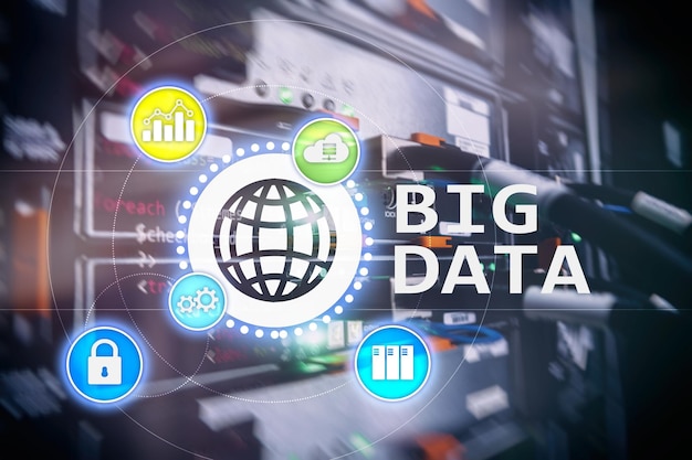 big data analysing server internet and technology
