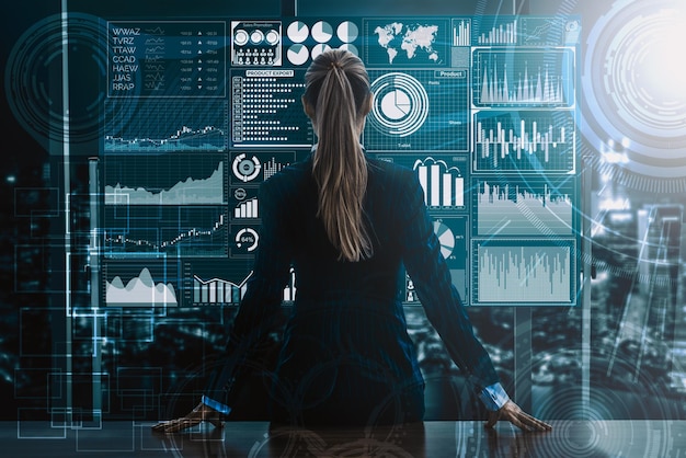Big Data Technology for Business Finance Concept uds