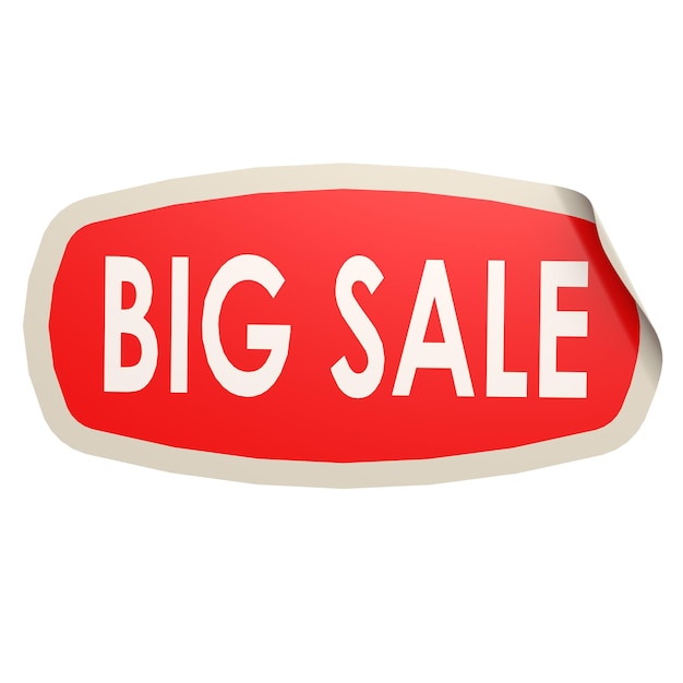Big sales sticker
