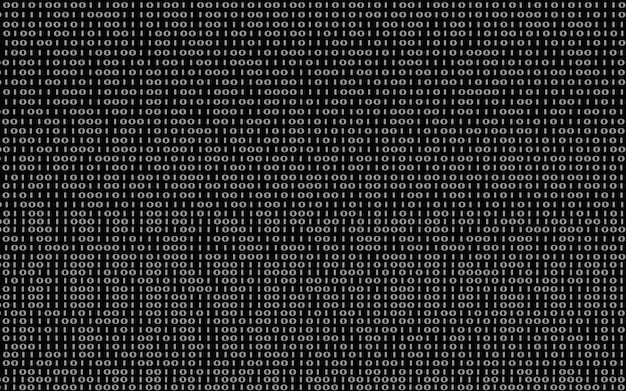 binary code zero one matrix background