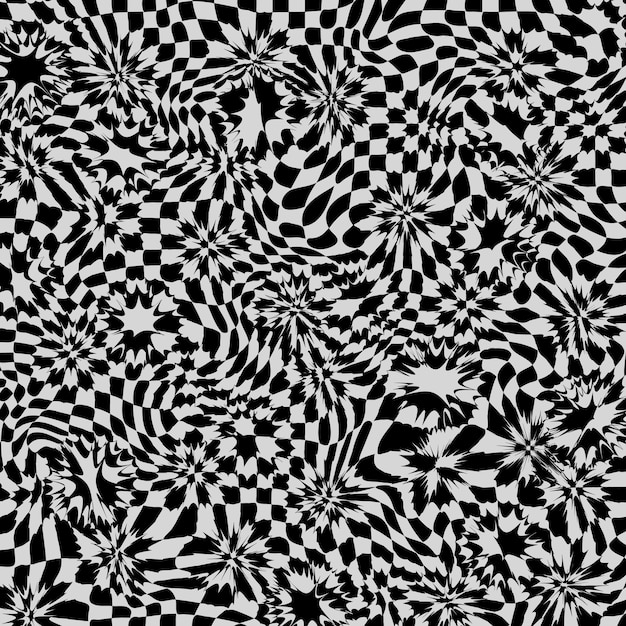 black and white abstract geometric square background sample checkered mosaic