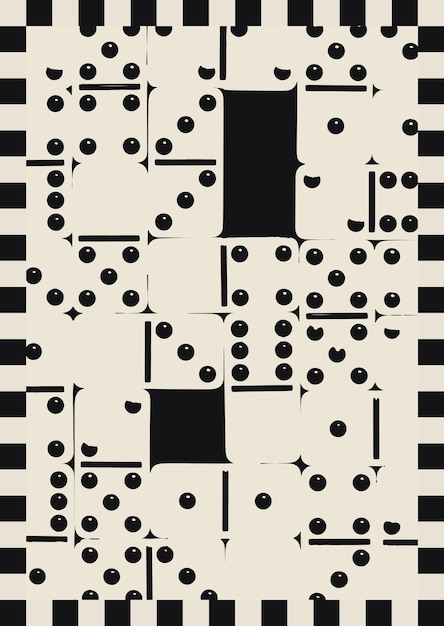 Black and white abstract painting reproduction. Minimalist Illustration. hand painted background