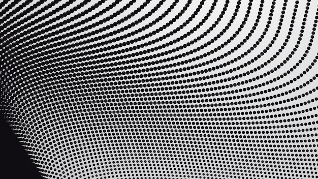 black and white halftone pattern background for fabric style or presentation