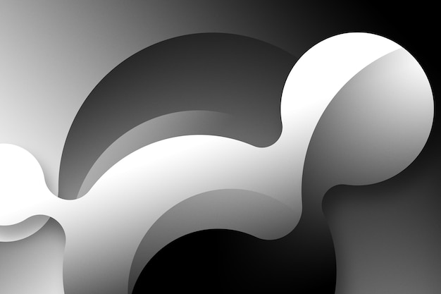 Black and White Soft Fluid Backgrounds
