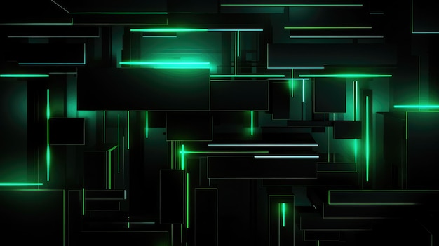 Black dark abstract background Geometric shape Line angle triangle stripe polygon Color gradient