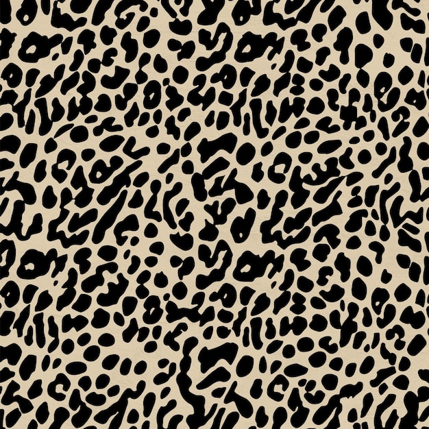 Black Ink Cheetah Pattern