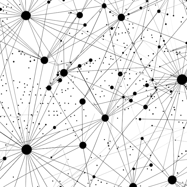 black lines and dots seamless geometric pattern monochrome wallpaper