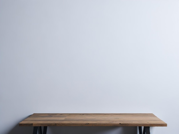 Blank white wooden table texture background used for displaying products and presenting Products