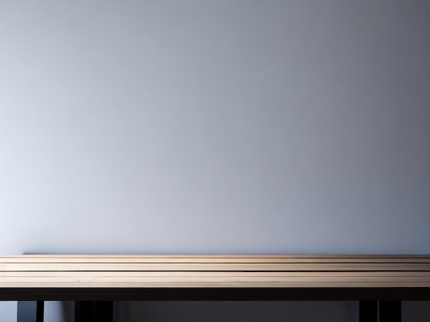 Blank white wooden table texture background used for displaying products and presenting Products