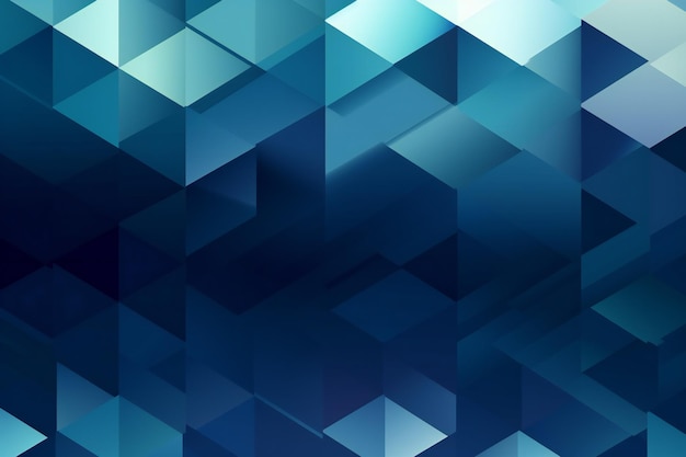 Blue abstract geometric background Polygonal design