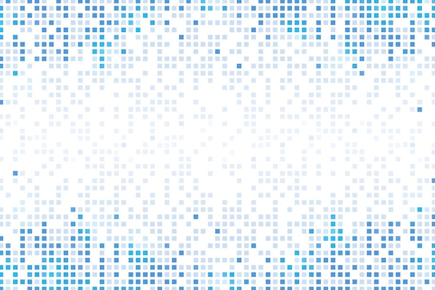 Blue abstract pixel rain png background