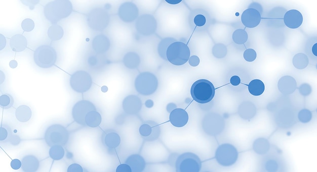 Blue Molecule Background